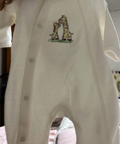 Little Me Unisex Baby 2 Piece Footie and Cap, Giraffe Newborn 25 61KuPKw HkL