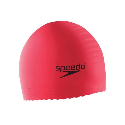 Speedo Solid Latex Swim Cap Pink