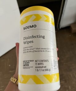 Amazon Basics Disinfecting Wipes, Lemon & Fresh Scent, Sanitizes, Cleans, Disinfects & Deodorizes, 255 Count (3 Packs of 85) (Previously Solimo) (Packaging May Vary) 85 Count (Pack of 3) 3 Pack--2 Lemon, 1 Fresh 37 61Kx3AZ2yL