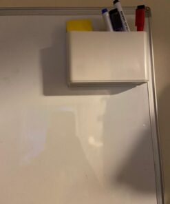 Tofun White Magnetic Marker Holder for Whiteboards,Magnetic Dry Eraser Organizer Mount,Fits 8 Dry-Erase Markers.Bonus 1 pcs Magnetic Whiteboard Eraser 21 61KywAUl2lL
