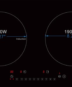 K&H 2 Burner Double Dual 24 Inch Built-in Induction Electric Stove Top Ceramic Cooktop 240V 3100W INDH-3102Hx 8 61KzNqJgKL