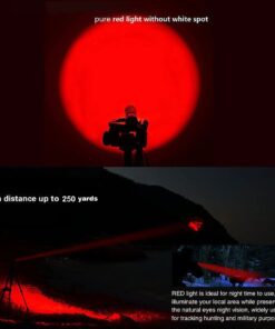 WindFire WF802 Waterproof 350 Lumens 250 Yards Red LED Coyote Hog Fox Predator Varmint Hunting Light Kits with Remote Pressure Switch & Scope Mount Holder 12 61L0 e7TI6L
