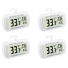 Waterproof Refrigerator Fridge Thermometer, Digital Freezer Room Thermometer, Max/Min Record Function Large LCD Screen and Magnetic Back for Kitchen, Home, Restaurants (4 Pack) 4