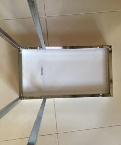 Monarch Specialties 3008, C-shaped, End, Side, Snack, Living Room, Bedroom, Laminate, White, Contemporary, Modern Accent Table-Glossy Chrome Metal, 10.25" L x 18.25" W x 25.25" H 38 61L2okkQJ4L