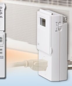 Lux WIN100 Automatic Heating & Cooling 5-2 Day Programmable Outlet Thermostat, Compatible with Portable A/C, Fans, and Space Heaters One Color 24 61L4ZY4beL 1