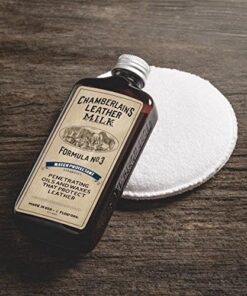 Leather Milk Leather Restoration Kit. Leather Cleaner, Conditioner, and Water Protector - No. 1-3 Leather Care Kit - All Natural, Non-Toxic. 2 Sizes. Made in The USA. Includes 3 Restoration Pads! 6 oz 32 61L4jJp514L