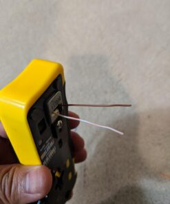 Klein Tools VDV226-110 Ratcheting Modular Data Cable Crimper / Wire Stripper / Wire Cutter for RJ11/RJ12 Standard, RJ45 Pass-Thru Connectors 55 61L572AZF8L