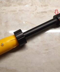 2 Battery Electric Spin Scrubber, 1000RPM Cordless Cleaning Brush Waterproof with 20V Power Supplied, Adjustable Extension Arm, 4 Replaceable Cleaning Heads, Hook, Gloves - for Tub/Tile/Wall/Floor Yellow-2 Batteries 29 61L5zC5zIL