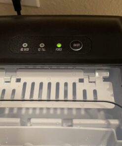 COWSAR Ice Maker Countertop, Portable Ice Machine with Self-Cleaning, 26.5lbs/24Hrs, 9 Bullet Ice Cubes in 6 Mins, Ice Basket and Scoop, Ideal for Home, Kitchen, Bar, Camping 26.5LBS / 24H Black 1 34 61L7XTsWKL