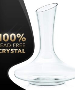 Le Chateau Red Wine Decanter - Hand Blown, Lead-Free Crystal Glass Decanter and Wine Aerator - Full Bottle (750ml) Wine Decanters and Carafes - Elegant Wine Carafe, Wine Gifts and Wine Accessories 19 61L7gyxXdoL