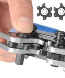 iCrimp Battery Cable Lug Crimping Tool for 8, 6, 4, 2, 1, 1/0 AWG Heavy Duty Wire Copper Lugs, Battery Terminal, with Wire Shear Cutter HX-50BI 37 61L7rHxNYCL