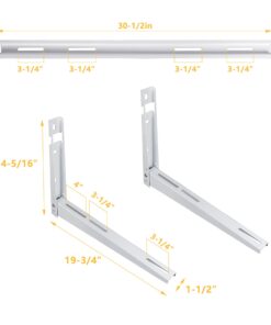 LBG Products Mini Split Wall Mounting Bracket,Air Conditioner Support Bracket for 9000-18000 Btu,Ductless Heat Pumps,HVAC Systems,Compressors,Air Conditioner Units Support up to 350lbs 8 61L7weSge8L