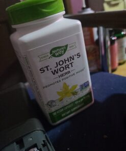 Nature's Way Premium St. John’s Wort Herb, Promotes A Positive Outlook*, 700 mg per serving, 180 Vegan Capsules 28 61LB00R2y4L