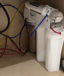 iSpring RCC7, NSF Certified, High Capacity Under Sink 5-Stage Reverse Osmosis Drinking Filtration System, 75 GPD, Brushed Nickel Faucet 49 61LBRASkHL