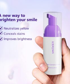 Alternative view of Colour Corrector Purple Toothpaste, V34 Purple Toothpaste for Teeth Whitening, Purple Toothpaste Purple Teeth Whitening Foam for Tooth Stain Removal Teeth Whitening Booster Multicolor