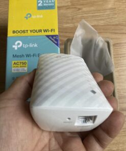 TP-Link WiFi Extender with Ethernet Port, Dual Band 5GHz/2.4GHz , Up to 44% more bandwidth than single band, Covers Up to 1200 Sq.ft and 30 Devices, signal booster amplifier supports OneMesh(RE220) 44 61LCZC0DPCL