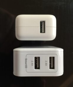 iClever BoostCube 2nd Generation 24W Dual USB Wall Charger with SmartID Technology, Foldable Plug, Travel Power Adapter for iPhone Xs/XS Max/XR/X/8 Plus/8/7 Plus/7/6S/6 Plus, iPad Pro Air/Mini and Other Tablet 1 Pack 48 61LDbLxTq L