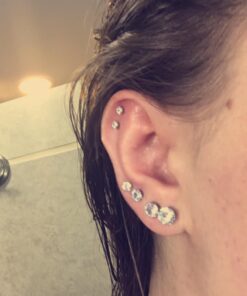 Jstyle Stud Earrings for Women Mens Stainless Steel Earrings, 3-8mm Round Cubic Zirconia Earrings Studs Ear Piercing Jewelry Set Silver Tone 24 61LEmvvxIjL