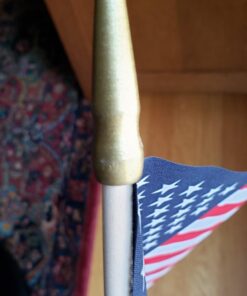 GIFTEXPRESS 12-Pack, Proudly MADE IN U.S.A. 8x12 Inch Spearhead Handheld American Stick Flags/Grave marker American Flags/USA Stick Flag (12) 30 61LGLKHpoXL