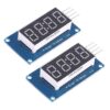 HiLetgo 2pcs 0.36" 4-Digit Tube LED Segment Display Module Red Common Anode TM1637 Drive Chip Tube Clock Display for Arduino UNO R3 6 61LHMbGws3L