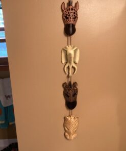 Gifts & Decor 34759 Animal Masks Wall Plaque, No Size, Multicolor 16 61LHtzdFYgL