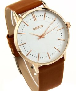 Kezzi Lovers' Watches K1014 Casual Quartz Analog Black Leather Wrist Watch for Men 6 61LHzmPiY9L