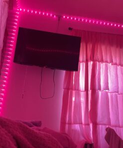 ZOZOO 100ft Led Lights for Bedroom(2 Rolls of 50ft), Smart RGB Led Strip Lights with 44-Key Remote & APP Control Music Sync with Color Changing for Home Party Festival Decoration 45 61LI5awCkL