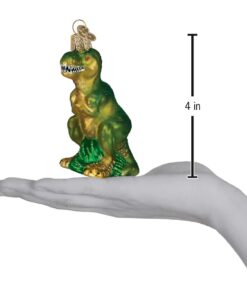 Alternative view of Old World Christmas Dinosaurs Glass Blown Ornaments for Christmas Tree,T-Rex T-Rex