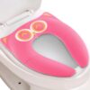 Gimars Portable Travel Potty Seat for Toddlers, Large Folding Travel Potty Seat For Kids Fits All Shape Toilet, Foldable Toilet Seat for Boys & Girls With 6 Non-Slip Silicone Pad, Free Carry Bag, Pink 40 61LKBSjgx L