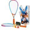 Speedminton SM01-FUN-10 FUN Set - Alternative to beach ball, spike ball, badminton, incl. 1 HELI and one FUN Speeder, perfect for the beach, park or backyard, Blue Orange 51 61LKoKIxdnL