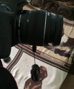 58mm Lens Cap Bundle - 4 Snap-on Lens Caps for DSLR Cameras - 4 Lens Cap Keepers - Microfiber Cleaning Cloth Included - Compatible Nikon, Canon, Sony Cameras (58mm) 58mm 63 61LKqz0xLBL