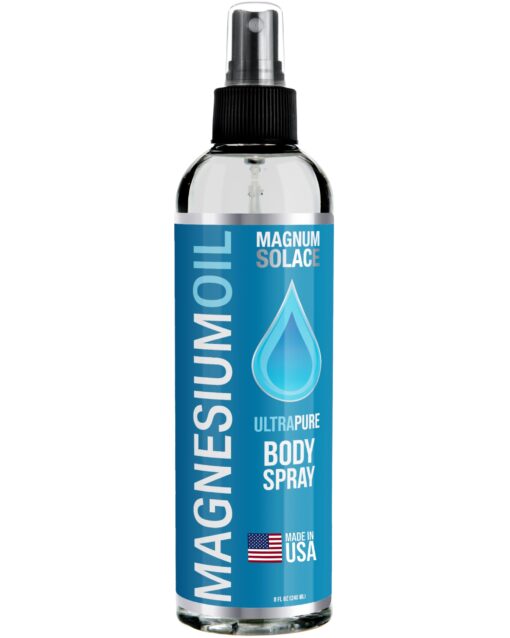 Pure Magnesium Oil Spray - 100% Natural Magnesium Spray - Sourced from The Dead Sea Topical Magnesium 8 Fl Oz (Pack of 1)