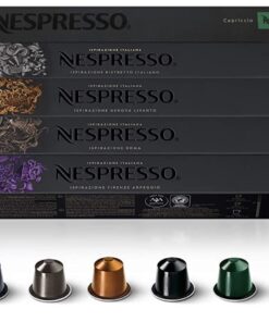 Nespresso Capsules OriginalLine,Ispirazione Variety Pack, Medium & Dark Roast Espresso Coffee, 50 Count Espresso Coffee Pods, Brews 1.35oz Ispirazione Variety Pack 10 Count (Pack of 5) 37 61LM2stXWL