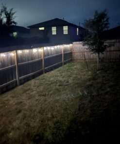 Brightech Ambience Pro Solar Powered Outdoor String Lights, 27 ftCommercial Grade Waterproof Patio Lights, 12 Edison Bulbs, Shatterproof LED Solar Christmas String Lights - 1W LED, Soft White 27 Feet 42 61LMSBaXbPL