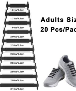 Alternative view of HOMAR No Tie Shoelaces for Kids and Adults Stretch Silicone Elastic No Tie Shoe Laces Adult Size Black