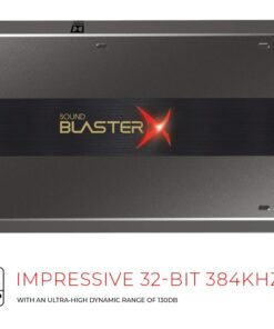 Sound BlasterX G6 Hi-Res 130dB 32bit/384kHz Gaming DAC, External USB Sound Card with Xamp Headphone Amp, Dolby Digital, 7.1 Virtual Surround Sound, Sidetone/Speaker Control for PS4, Xbox One 130 dB DNR at 32-bit / 384 kHz 46 61LOvOeURNL