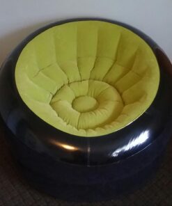 INTEX 68581EP Inflatable Empire Chair: Durable Outdoor Use – 2-PLY Laminate – Velvety Surface – Flocked Construction – Green 38 61LQjbntjWL