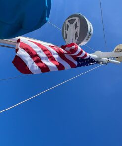Made in USA Flags Co. - Heavy-Duty Commercial Grade American Flag with PolyMax Polyester, Sewn Stripes, Embroidered Stars & Solid Brass Grommets - Fade-Resistant, All-Weather Flag (4’x6’) 4 by 6 foot 35 61LS8x6CZ4L