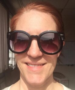 grinderPUNCH Trendy Round Polarized Sunglasses | Trendy Oversized Sunglasses for Women Men | Retro Round Polarized Sunglasses 2 Pack Saver - Dark Lens 50 Millimeters 40 61LT8AHs5rL