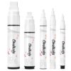 Chalkola 5 White Chalk Markers for Chalkboard Signs, Blackboard, Car Window, Bistro, Glass | 5 Variety Pack - Thin, Fine Tip, Bold & Jumbo Size Erasable Liquid Chalk Pens (1mm, 3mm, 6mm, 10mm, 15mm) 32 61LTDNJ4GPL