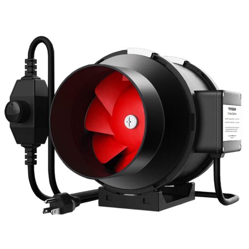 VIVOSUN R6 6 Inch 390 CFM Inline Duct Fan with Variable Speed Controller HVAC Blower for Ventilation