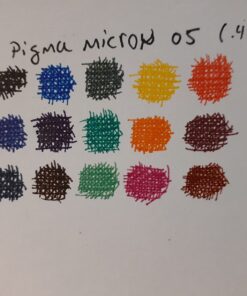 SAKURA Pigma Micron Fineliner Pens - Archival Black and Colored Ink Pens - Pens for Writing, Drawing, or Journaling - Black and Colored Ink - 05 Point Size - 16 Pack Colors may vary 20 61LW73fodQL