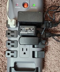 Belkin Surge Protector Power Strip w/ 8 Rotating & 4 Standard Outlets - 8ft Sturdy Extension Cord w/ Flat Pivot Plug for Home, Office, Travel, Desktop & Charging Brick - 4320 Joules of Protection 1 Pack 32 61LZFdVg oL