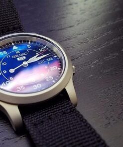 SEIKO Men's SNK809 5 Automatic Stainless Steel Watch with Black Canvas Strap 80 61Law4RfKjL