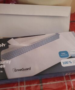 #10 Security Tinted Self-Seal Envelopes - No Window - EnveGuard, Size 4-1/8 X 9-1/2 Inches - White - 24 LB - 100 Count (34100) 100 Ct. 34 61LazUEA9XL