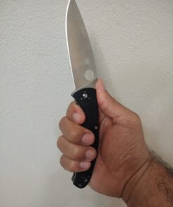 Spyderco Resilience Folding Pocket Knife with 4.20" 8Cr13MoV Stainless Blade and G-10 Handle - PlainEdge - C142GP 39 61LccCHYDHL