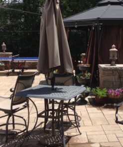 String Light Company Vintage 48-Ft Outdoor Commercial String Lights with 15 Suspended Sockets and 15 Clear S14 Bulbs, 16 Gauge Black Cord Clear Bulbs 10 61LdsfcC7SL