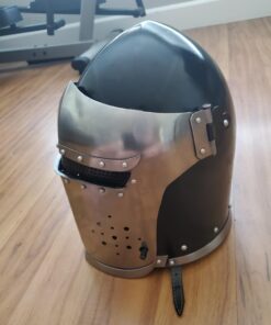 VTC Helmet New Black Barbuta Roman Gladiator Armor Helmet, Adult 72 cm inner circumference 16 61Lh2sSooHL