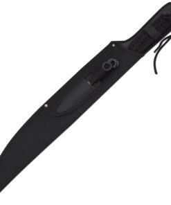 Snake Eye Tactical Fantasy Sword w/Nylon Sheath Machete Outdoors Camping 027 Silver Black 13 61LhX7tpifL