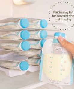 Kiinde Keeper Twist Pouch and Foodii System Breast Milk Bag & Baby Food Pouch Organizer, Refrigerator and Freezer Storage, Eliminates Lost, Damaged, or Spoiled Milk or Baby Food (Pouches Not Included) 16 61LiMOn8eL